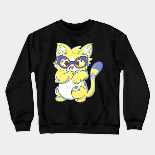 Libby the Library Cat Crewneck Sweatshirt by libbythecat